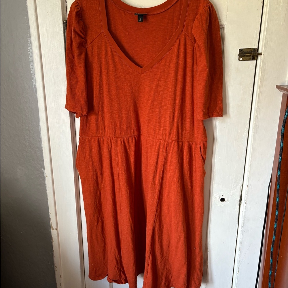VGUC Torrid Burnt Orange Dress